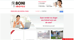Desktop Screenshot of boniimoveis.com.br